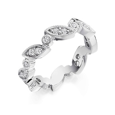 Round Brilliant Cut Diamond Full Eternity Ring